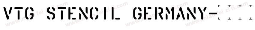 Vtg Stencil Germany字体转换